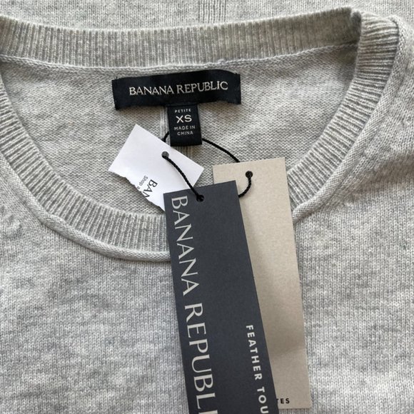Banana Republic Cashmere Blend Tunic Gray Sweater - Picture 6 of 10